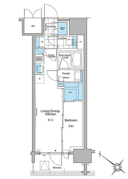 ルフォンプログレ西大井プレミア 1404｜東京都品川区西大井１丁目(賃貸マンション1LDK・14階・32.29㎡)の写真 その2