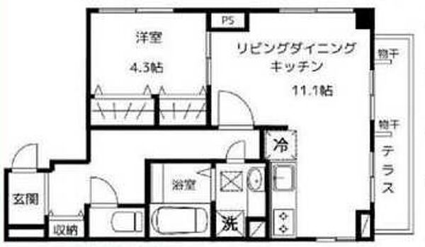 girasole（ジラソーレ） 103｜東京都渋谷区代々木４丁目(賃貸マンション1LDK・1階・45.11㎡)の写真 その1