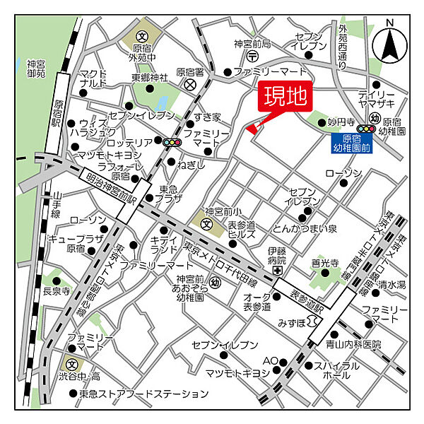 神宮前マンション 107｜東京都渋谷区神宮前３丁目(賃貸マンション1LDK・1階・56.62㎡)の写真 その18