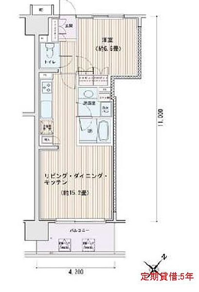 エスティメゾン豊洲レジデンス C1402｜東京都江東区豊洲３丁目(賃貸マンション1LDK・14階・50.47㎡)の写真 その2