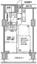 東雲キャナルコートCODAN17号棟 814 ｜ 東京都江東区東雲１丁目9-17（賃貸マンション1LDK・8階・57.34㎡） その2