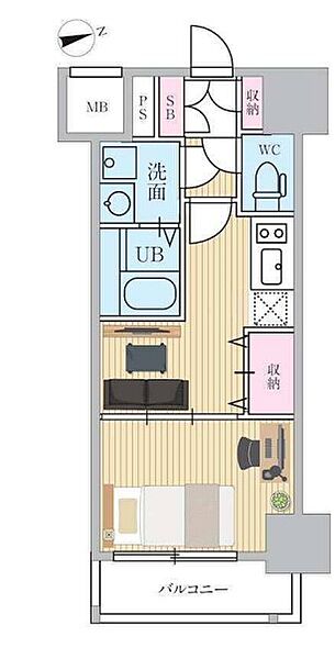 エスティメゾン門前仲町 702｜東京都江東区富岡２丁目(賃貸マンション1DK・7階・25.48㎡)の写真 その2