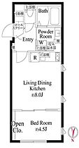 ＣＡＳＡ　ＰＩＡＺＺＡ亀戸 101 ｜ 東京都江東区亀戸６丁目35-8（賃貸マンション1LDK・1階・30.84㎡） その2