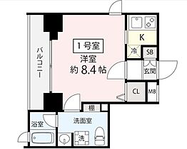 ペルル亀戸 601 ｜ 東京都江東区亀戸４丁目19-13（賃貸マンション1K・6階・25.02㎡） その2