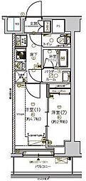 メインステージ南砂町 3階2Kの間取り