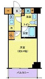 潮見2丁目物件 2階1Kの間取り