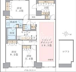 間取図画像 3LDK