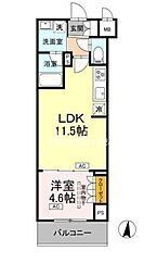 江東区枝川3丁目マンション 1LDKの間取図画像