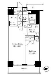 キャナルスクウェア豊洲 1LDKの間取図画像