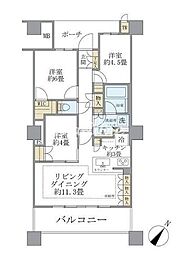 ブリリア有明スカイタワー 3LDKの間取図画像