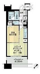 晴海テラス 1LDKの間取図画像