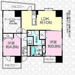 間取図画像 2SLDK