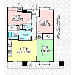 ライオンズプラザ西所沢 3LDKの間取図画像