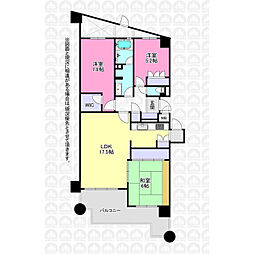 間取図画像 3LDK