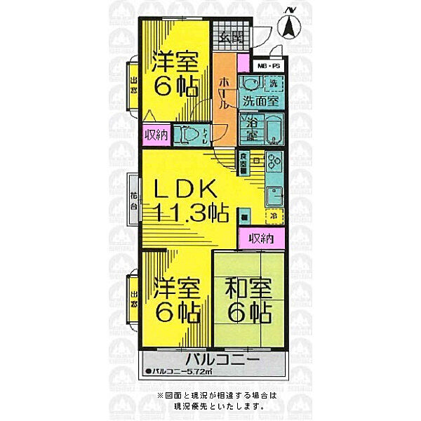 間取りを拡大表示