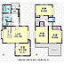 間取り：建物面積71.46m2（増築未登記部分9m2あり）4LDK