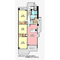 ザ・ステイツみずほ台 3LDKの間取図画像