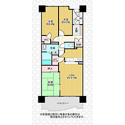 シティヴェールふじみ野二番館 3LDKの間取図画像