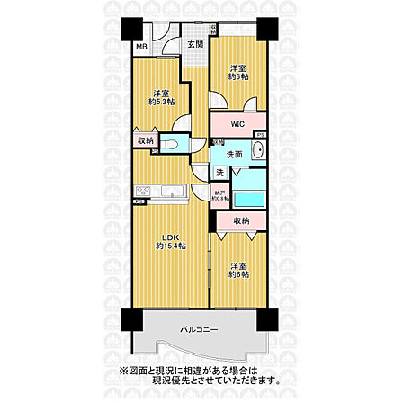 3LDK 間取り