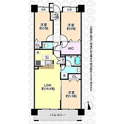 間取図画像 3LDK