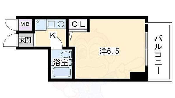 エスリード京都駅前 604｜京都府京都市下京区東洞院通七条上る飴屋町(賃貸マンション1K・6階・18.06㎡)の写真 その2