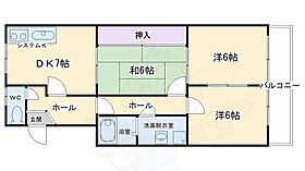 シャトー岩松 202 ｜ 京都府京都市北区上賀茂柊谷町（賃貸マンション3DK・2階・58.00㎡） その2