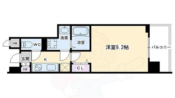 ベラジオ西大路五条 302｜京都府京都市下京区西七条東御前田町(賃貸マンション1K・3階・28.06㎡)の写真 その2