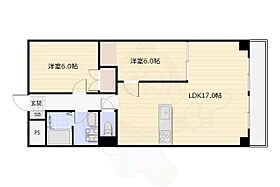 京都府京都市右京区太秦下刑部町（賃貸マンション2LDK・10階・63.18㎡） その2