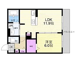 京都府京都市上京区七本松通下長者町下る三番町（賃貸アパート1LDK・3階・45.65㎡） その2