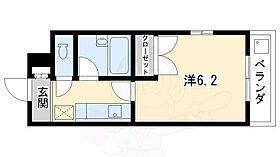 京都府京都市左京区田中関田町（賃貸マンション1K・4階・22.18㎡） その2