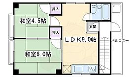 坂田マンション 3F ｜ 京都府京都市中京区壬生御所ノ内町（賃貸マンション2LDK・3階・39.42㎡） その2