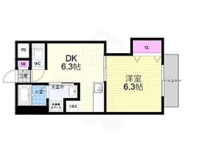 京都府京都市北区等持院東町（賃貸アパート1DK・1階・30.02㎡） その2