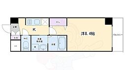 エスカーサ京都西陣 1Kの間取図画像