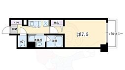 ウィル21烏丸御池 1Kの間取図画像