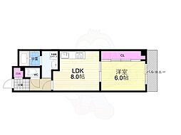 日商岩井丸太町・高陽院ハイツ 1LDKの間取図画像