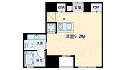 CotoGlance御所北 ワンルームの間取図画像