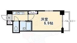 プレサンス京都二条城前 1Kの間取図画像