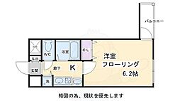 プレサンス京都四条河原町ネクステージ 1Kの間取図画像