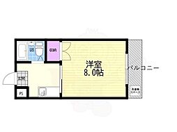 オレンジハイツ太田 1Kの間取図画像