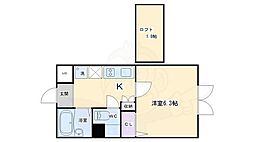 D'sLYRA 1Kの間取図画像