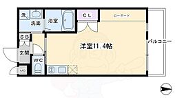 アクアプレイス京都西陣 1Kの間取図画像