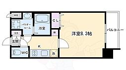 プレサンス京都洛南 1Kの間取図画像