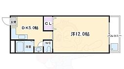 メゾン・ド・白河 1DKの間取図画像