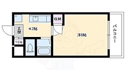 サムティ上堀川 1Kの間取図画像