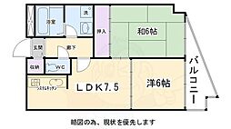 エル・カーサー 2LDKの間取図画像