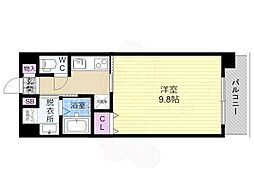 5S京都五条 1Kの間取図画像