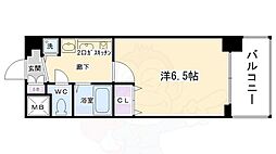 プレサンス京都三条大橋雅殿 1Kの間取図画像