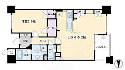 ライオンズマンション烏丸通 1LDKの間取図画像