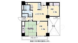 フィエルテ四条烏丸シュッド 3LDKの間取図画像