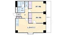 ランブラス桂川 2LDKの間取図画像